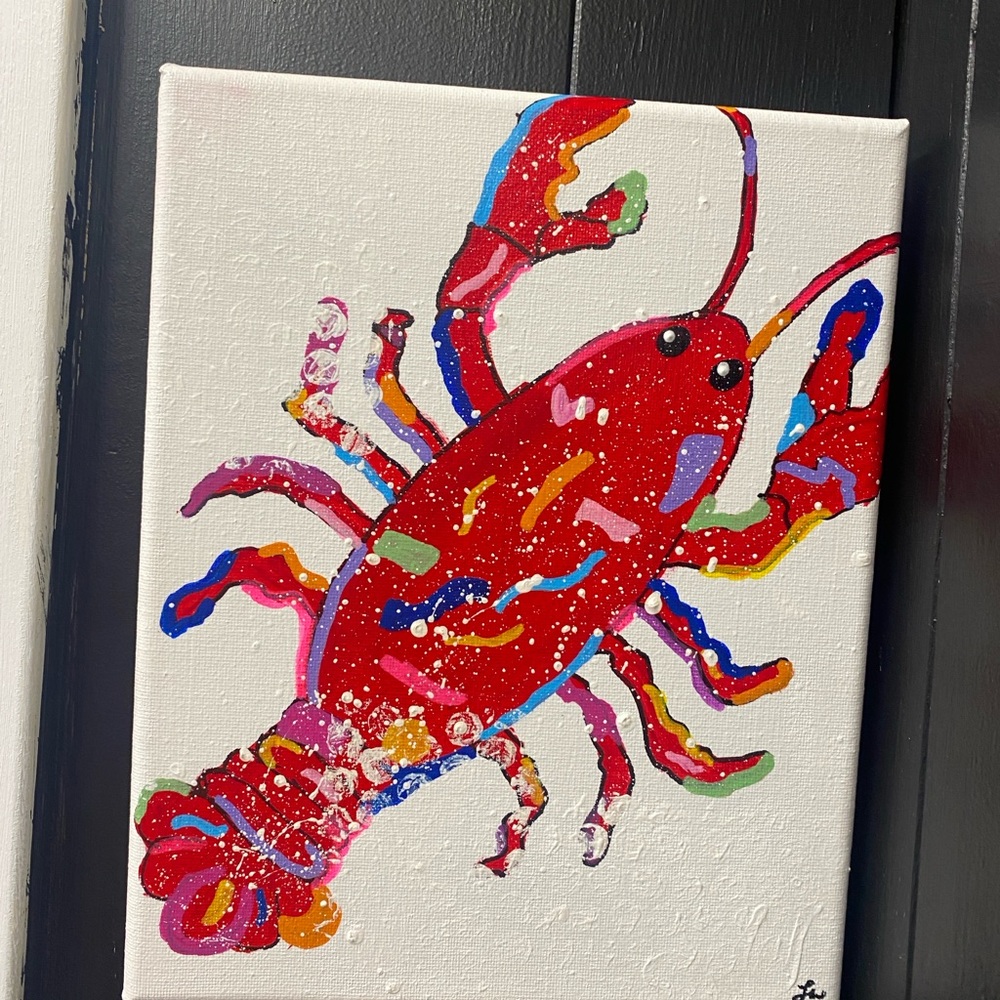 Colorful Lobster Canvas Art